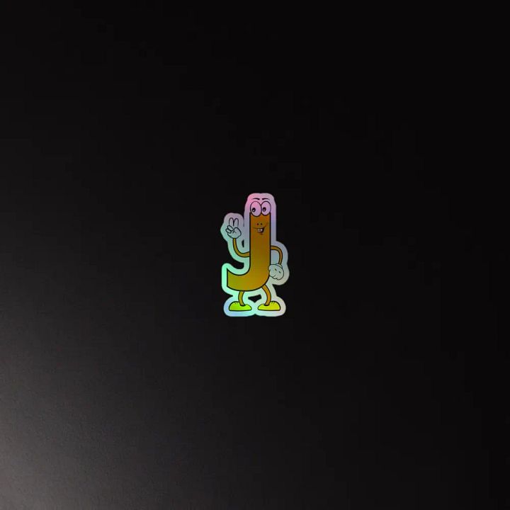 J Holographic Cartoon Character Sticker product image (4)