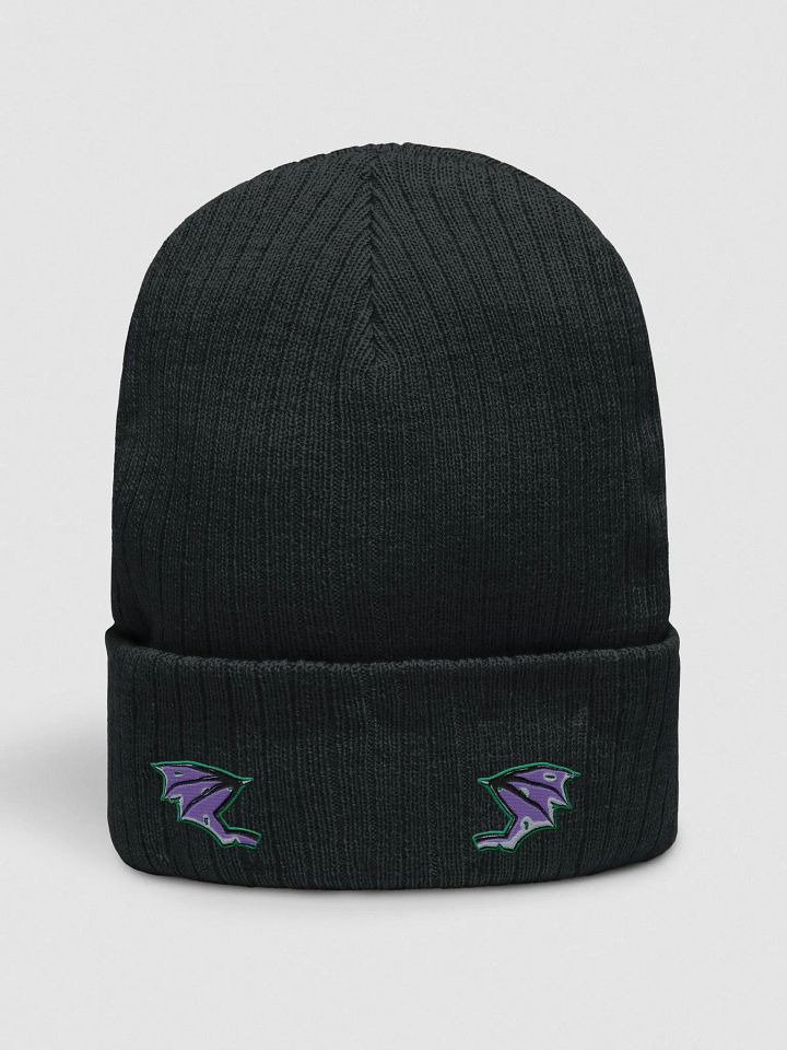 Bat Wingalings Black Knit Beanie product image (1)
