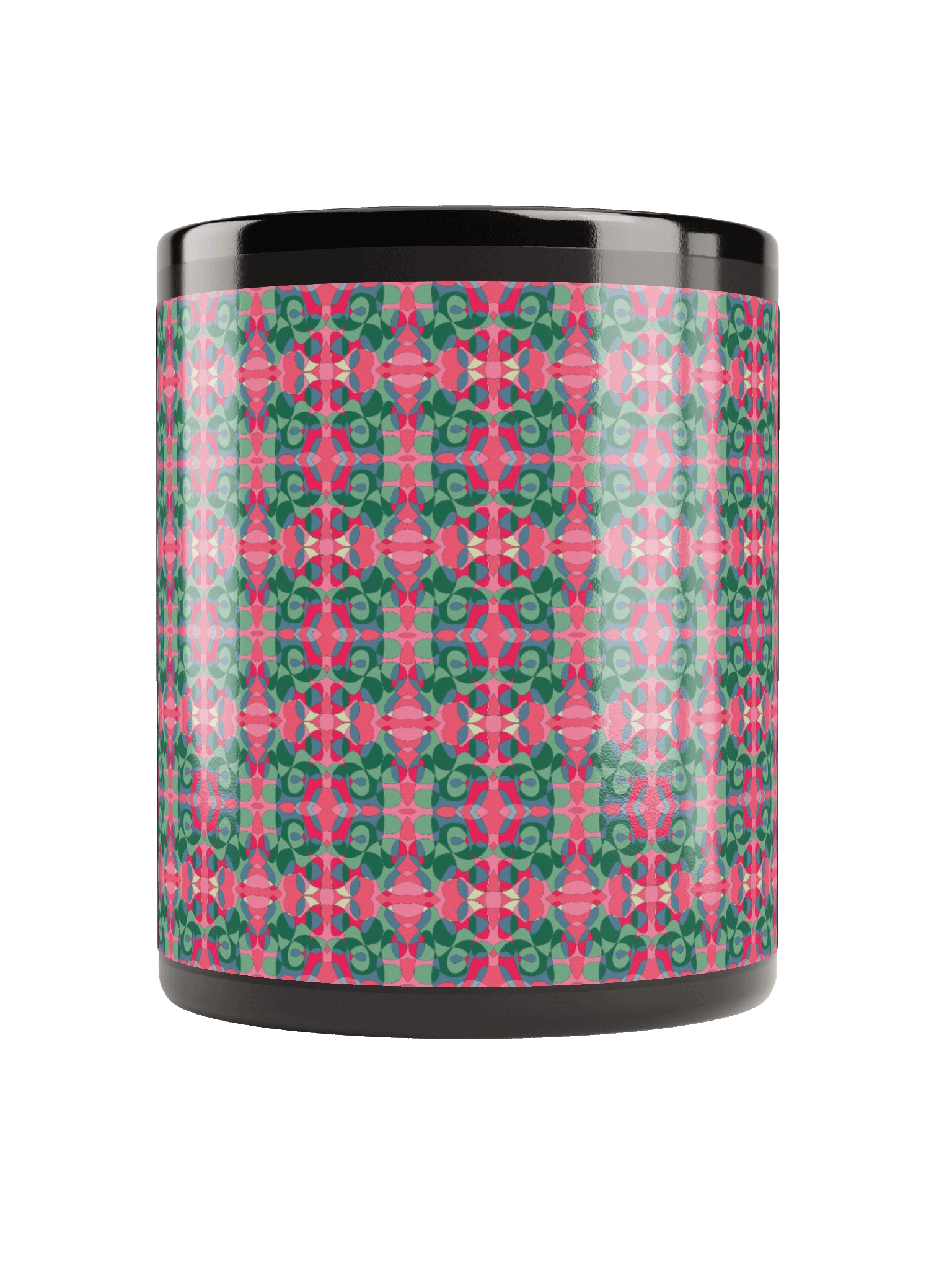 Christmas Petals Pattern Black Mug product image (3)