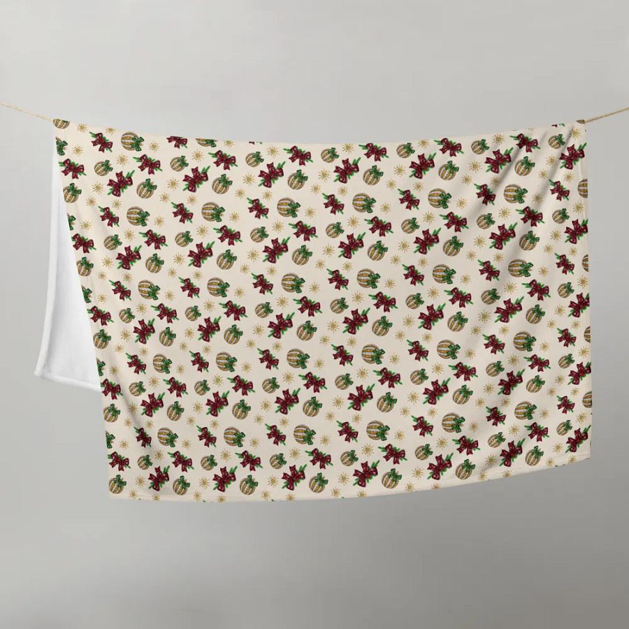 Winter Bows And Bulbs Blanket product image (9)