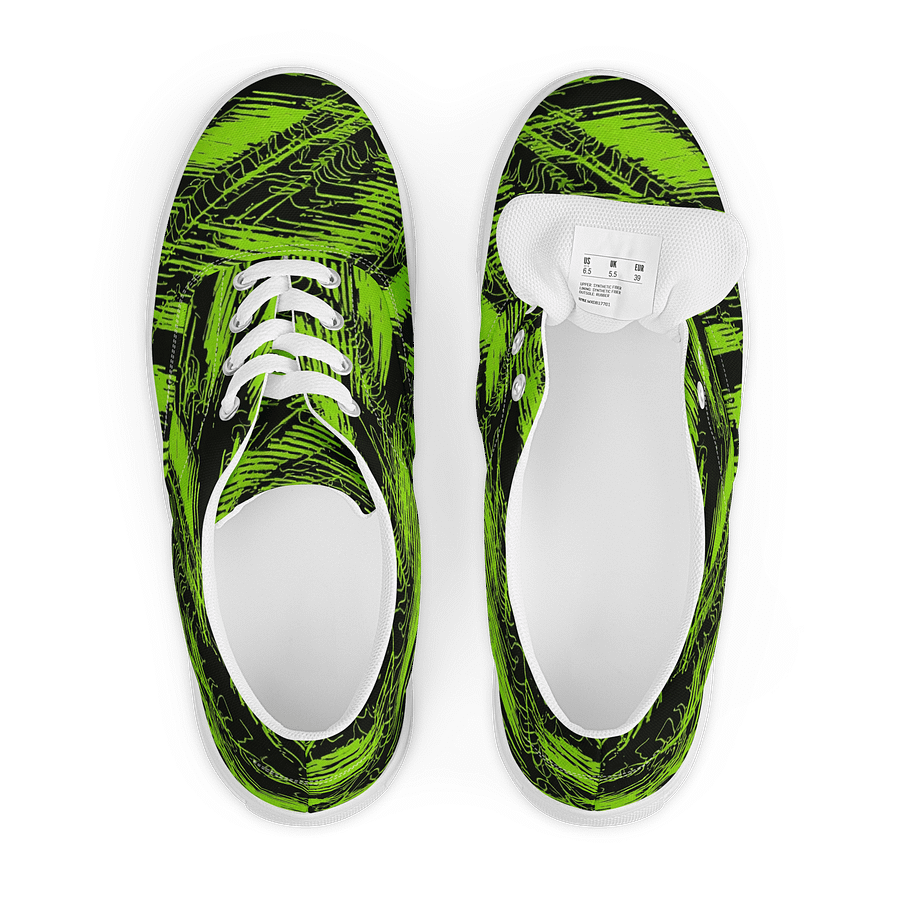 Neon Chaos Women's Canvas Sneakers product image (7)