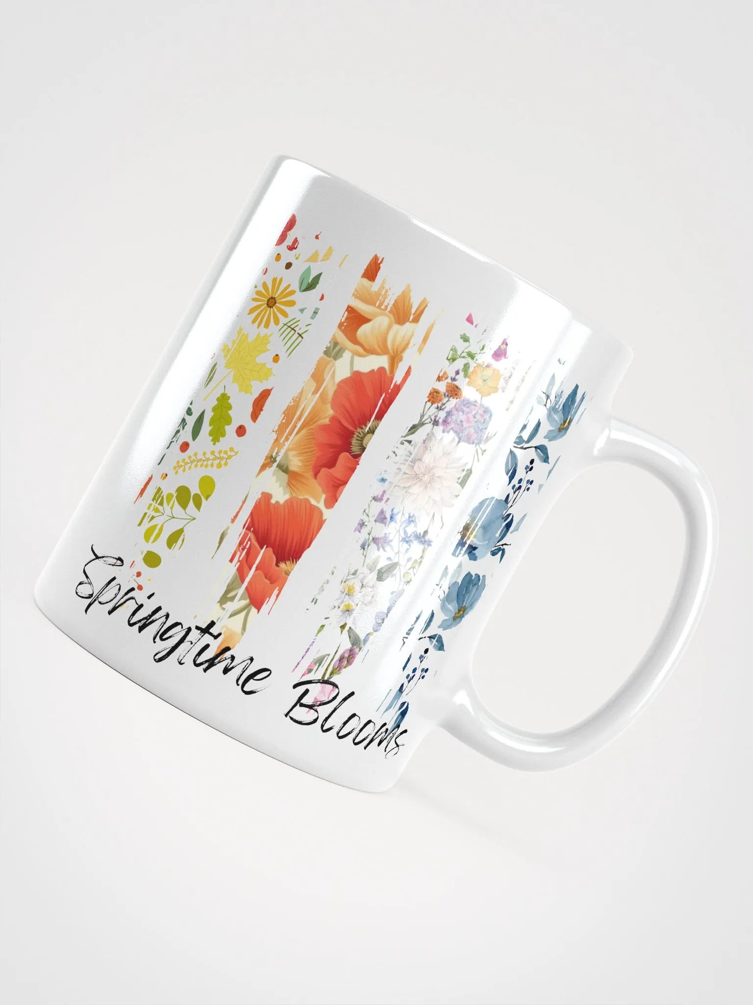 Springtime Blooms White Glossy Mug product image (11)