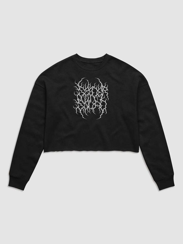 "spider squad" metal crop sweatshirt product image (1)