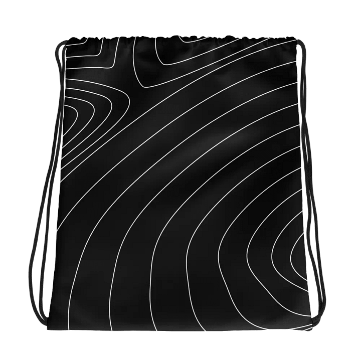 Topographic Lines Drawstring Bag product image (1)