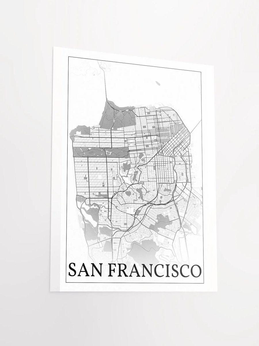 San Francisco, California, USA, city map print product image (13)