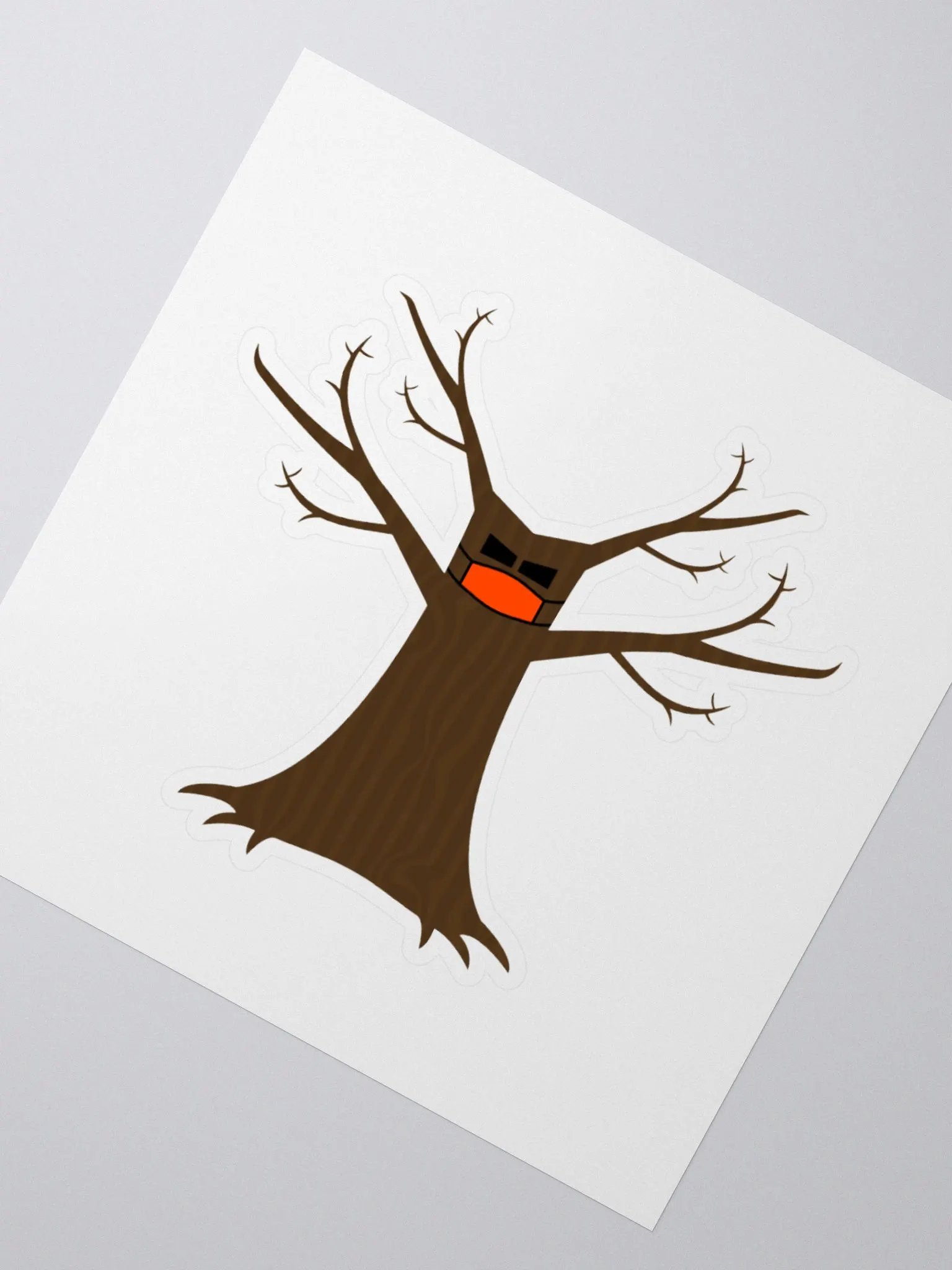 Spooky Tree Wearing A Face Mask Stickers product image (4)