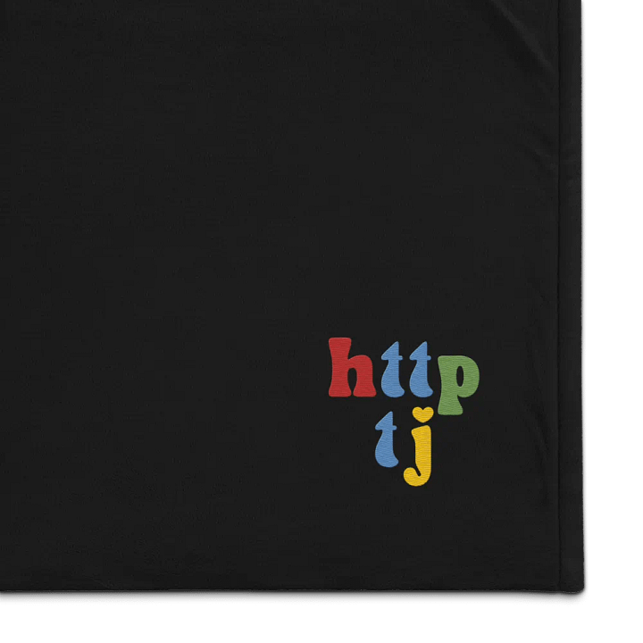 "httptj" embroidered sherpa blanket product image (1)