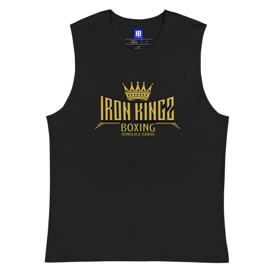 Adult Iron Kingz Boxing Black Muscle Tee product image (5)