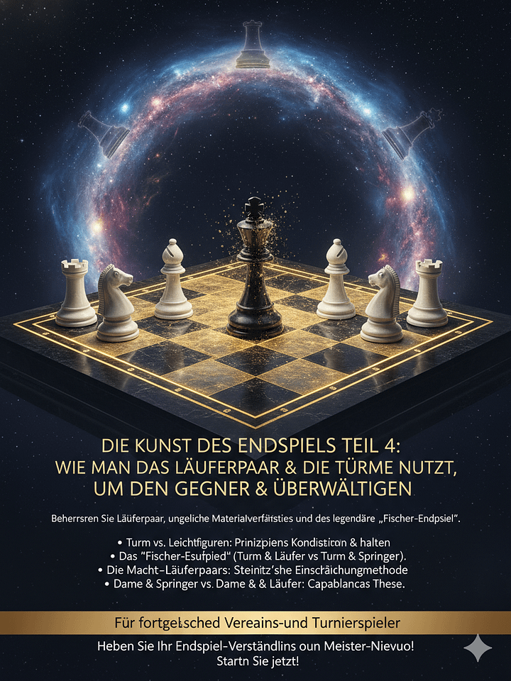 Die Kunst des Endspiels Teil 4: Wie man das Läuferpaar & die Türme nutzt, um den Gegner zu überwältigen product image (1)