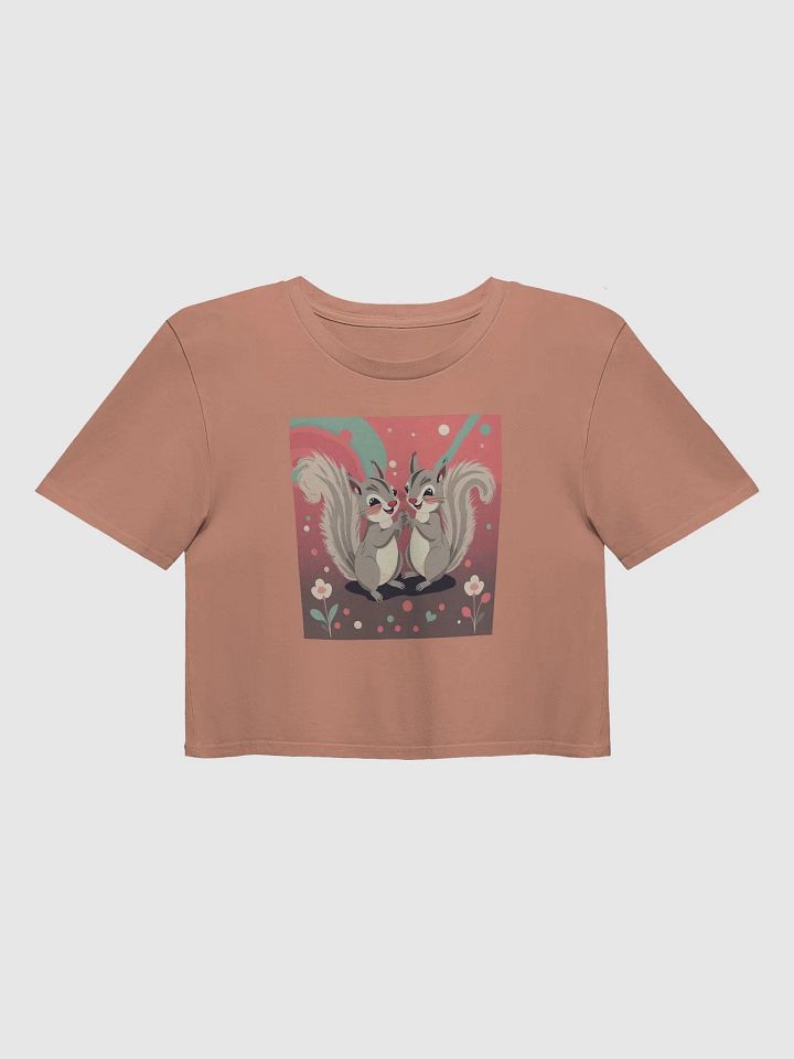 Whimsical Squirrel Friends Crop Top product image (1)