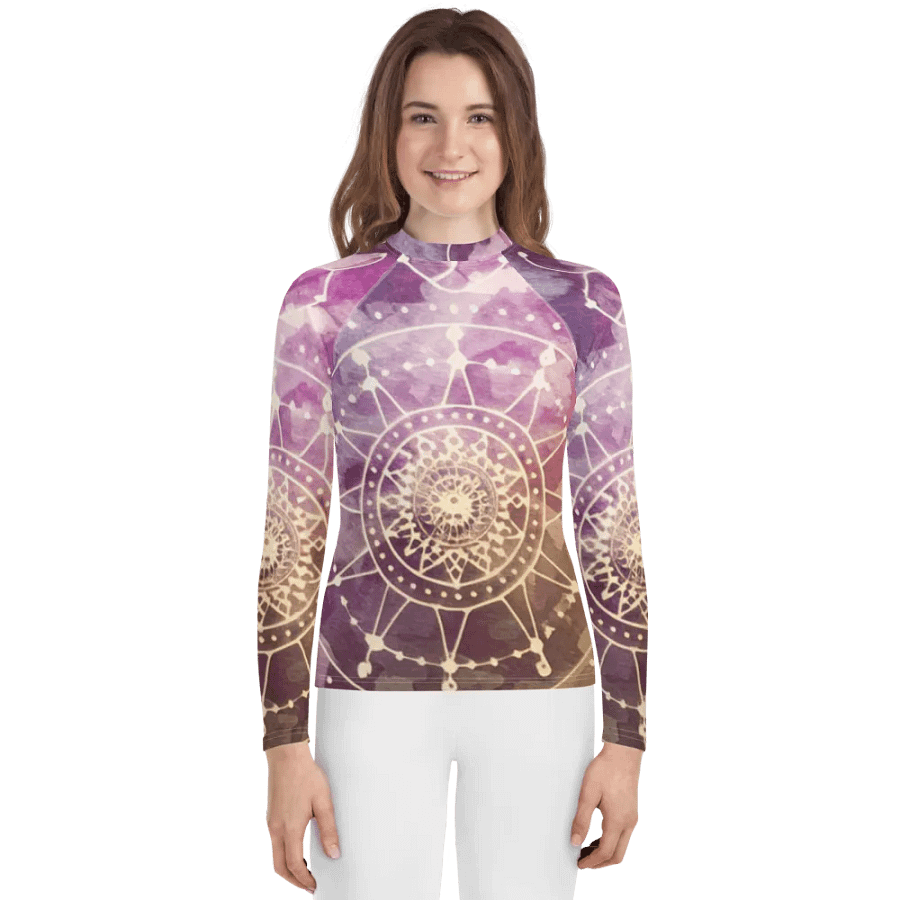 Sacred Geometry, Unisex youth Rash Guard product image (1)