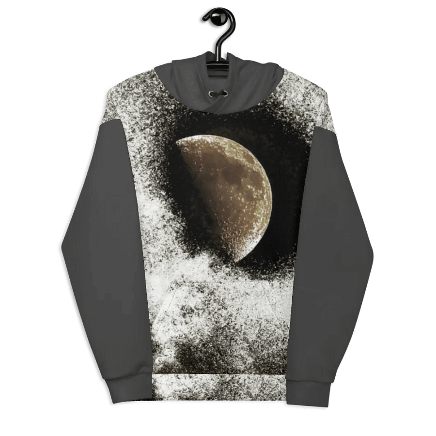 Darker Disintegrating Moon Unisex Pull Over Hoodie product image (6)