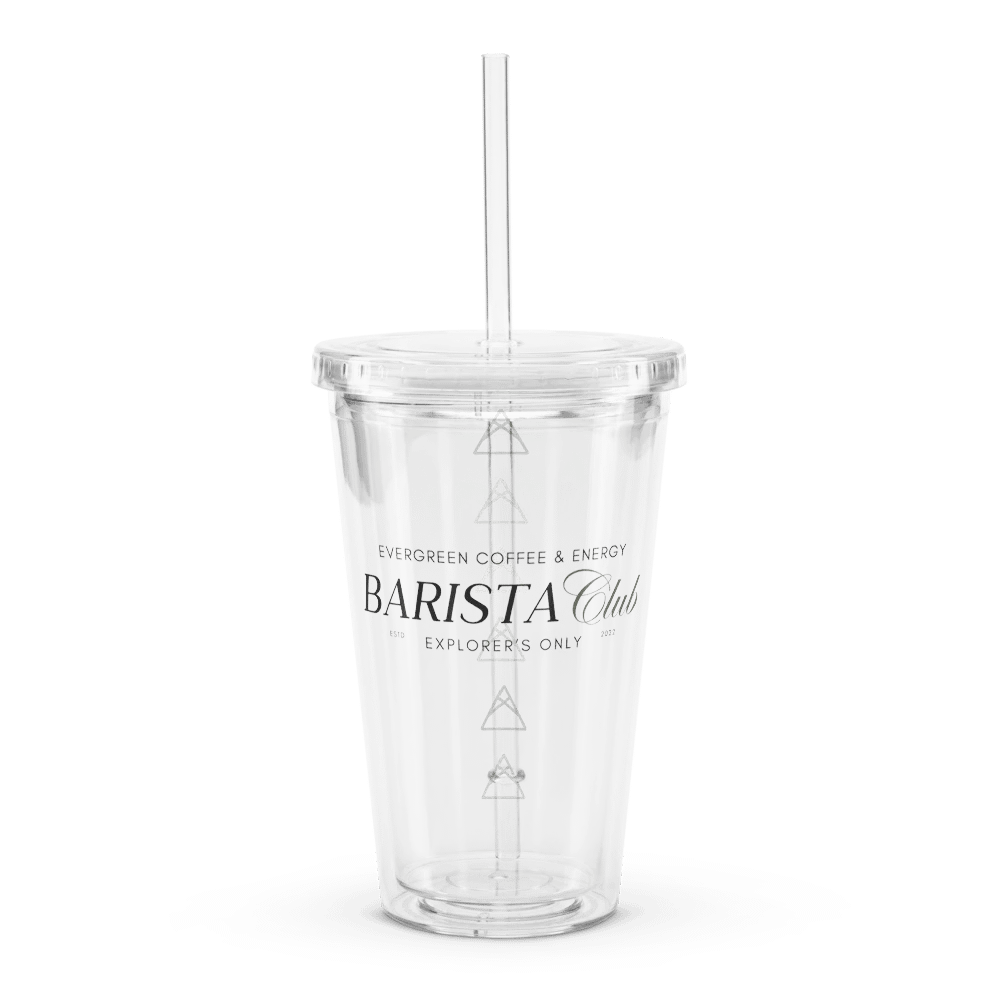 Barista Club Clear Plastic Tumbler | Sip Society product image (1)