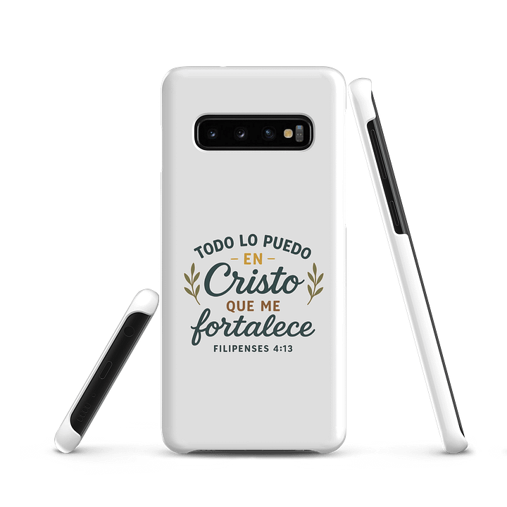 Samsung Snap Case – “Todo lo puedo en Cristo” – Spanish Bible Verse Design product image (2)