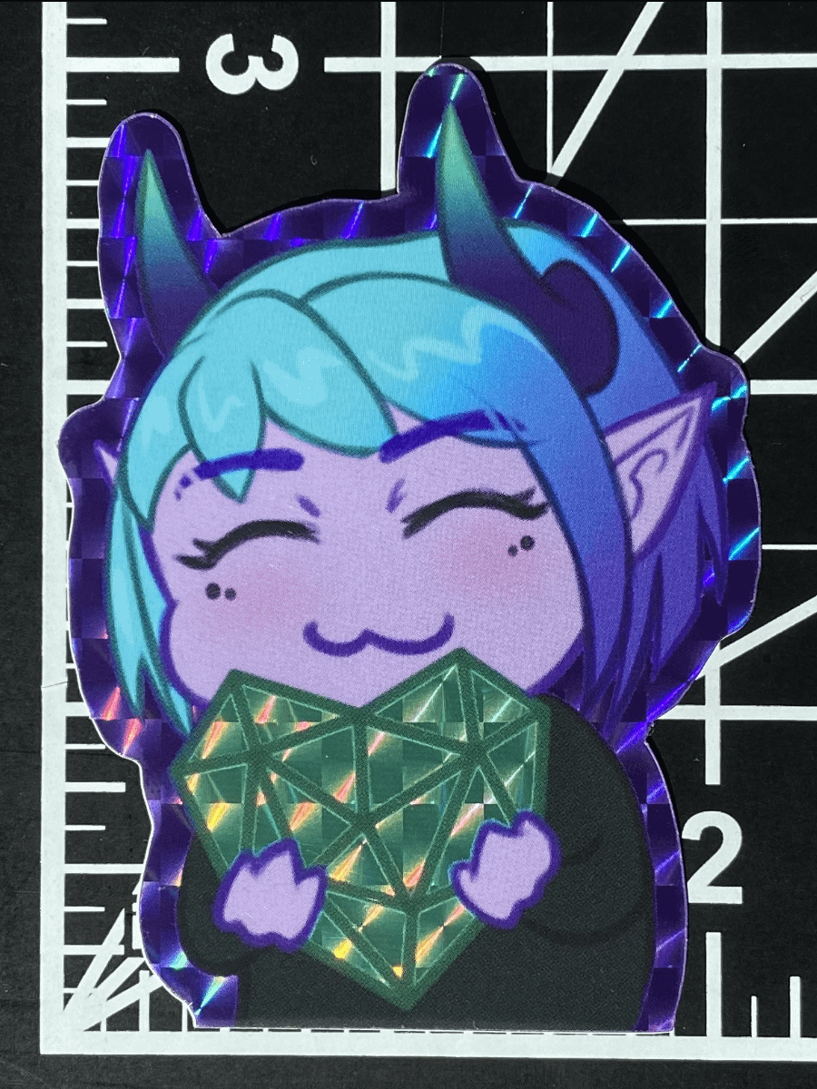 Shiva Heart Prismatic Waterproof Sticker product image (1)