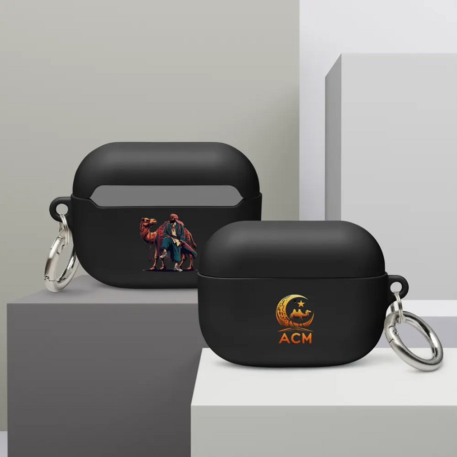 ACM Logo AirPods Case: Illustration on reverse side. product image (12)