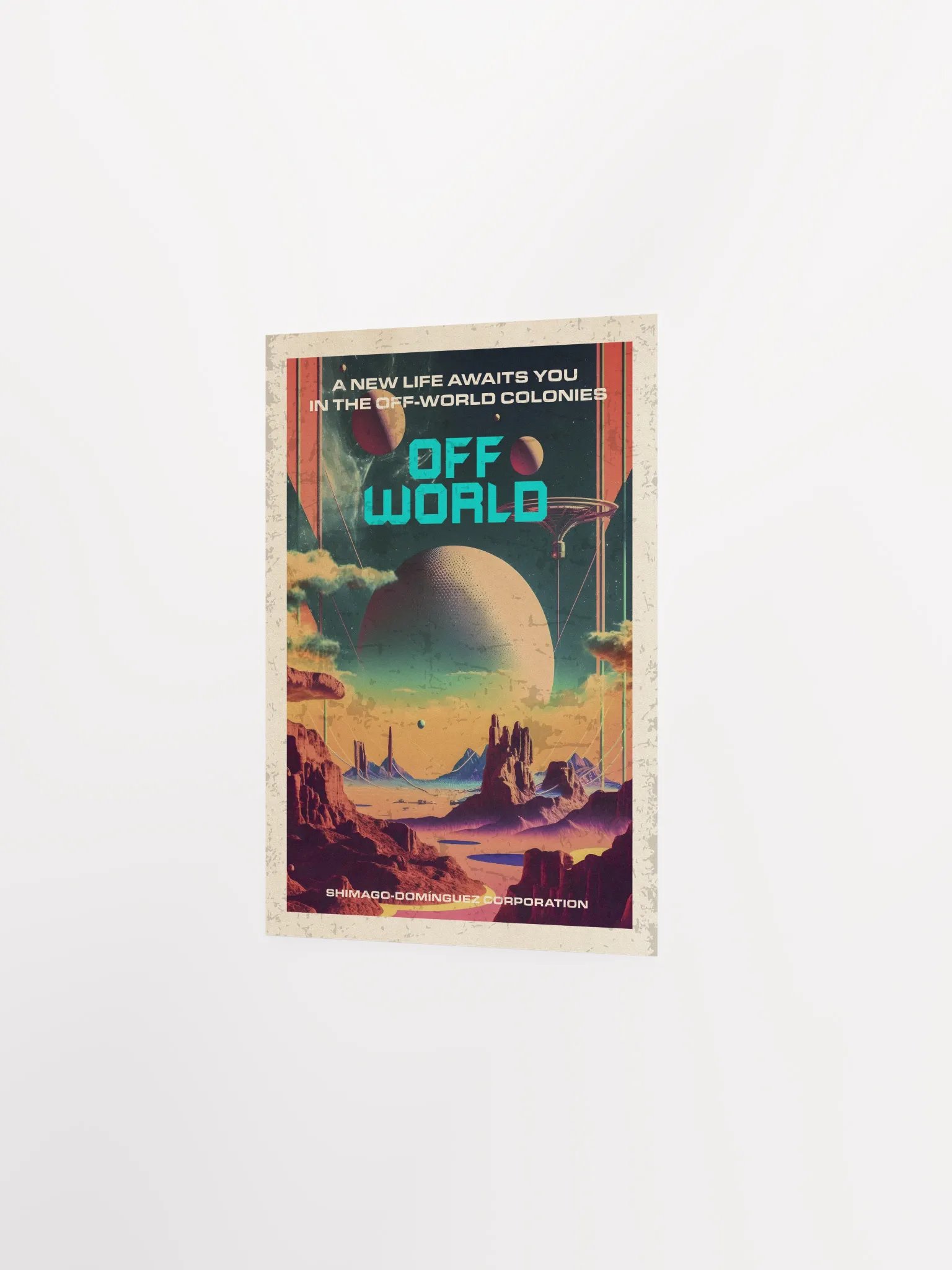 Off-world Ad. Blade Runner, Shimago-Dominguez Corporation — Vintage space poster, movie poster product image (7)