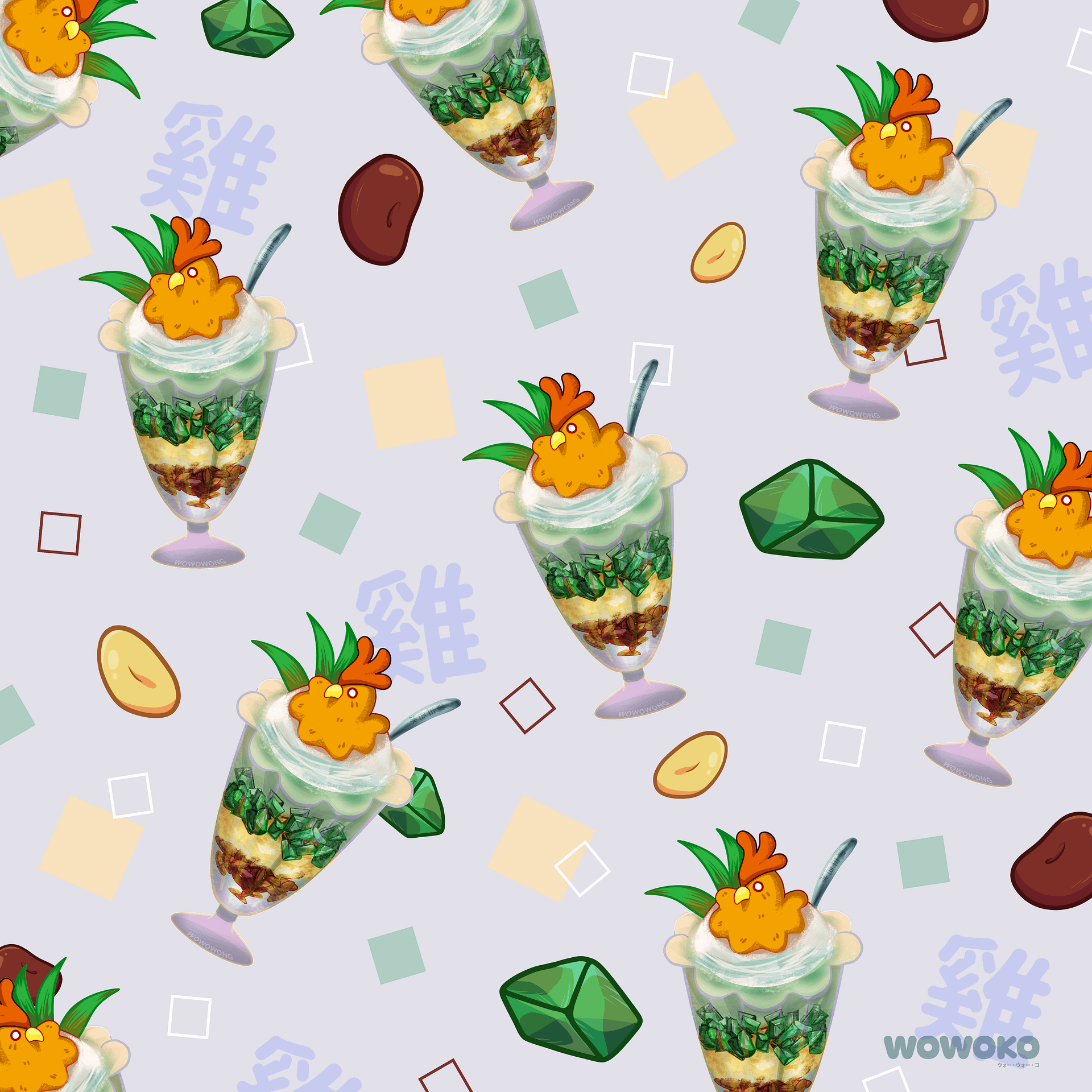 Micro Fiber Cloth - Zodiac Drinks - Three Color Rooster Dessert product image (2)