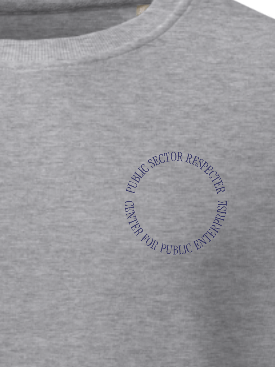 Embroidered Circle Crewneck (Gray) product image (2)