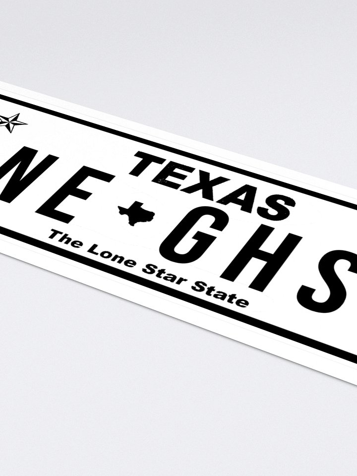 GoneGhost Plate Sticker product image (2)