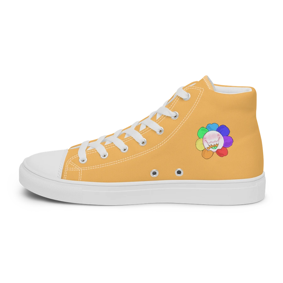 Pastel Orange and White Flower Sneakers product image (28)