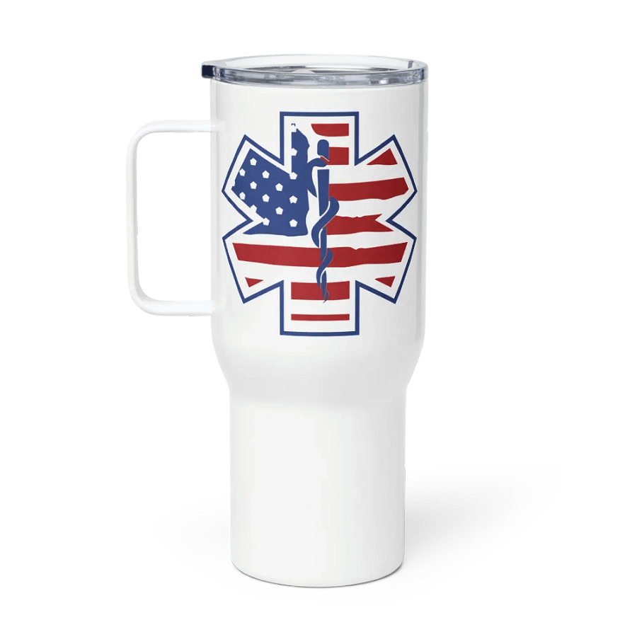 Patriotic Paramedic - Travel Mug w/ Handle product image (1)