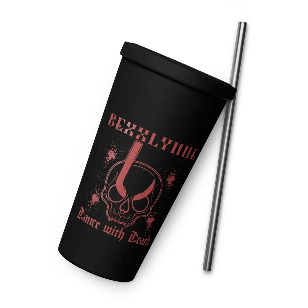 DANCE WITH DEATH INSULATED TUMBLER WITH A STRAW product image (9)