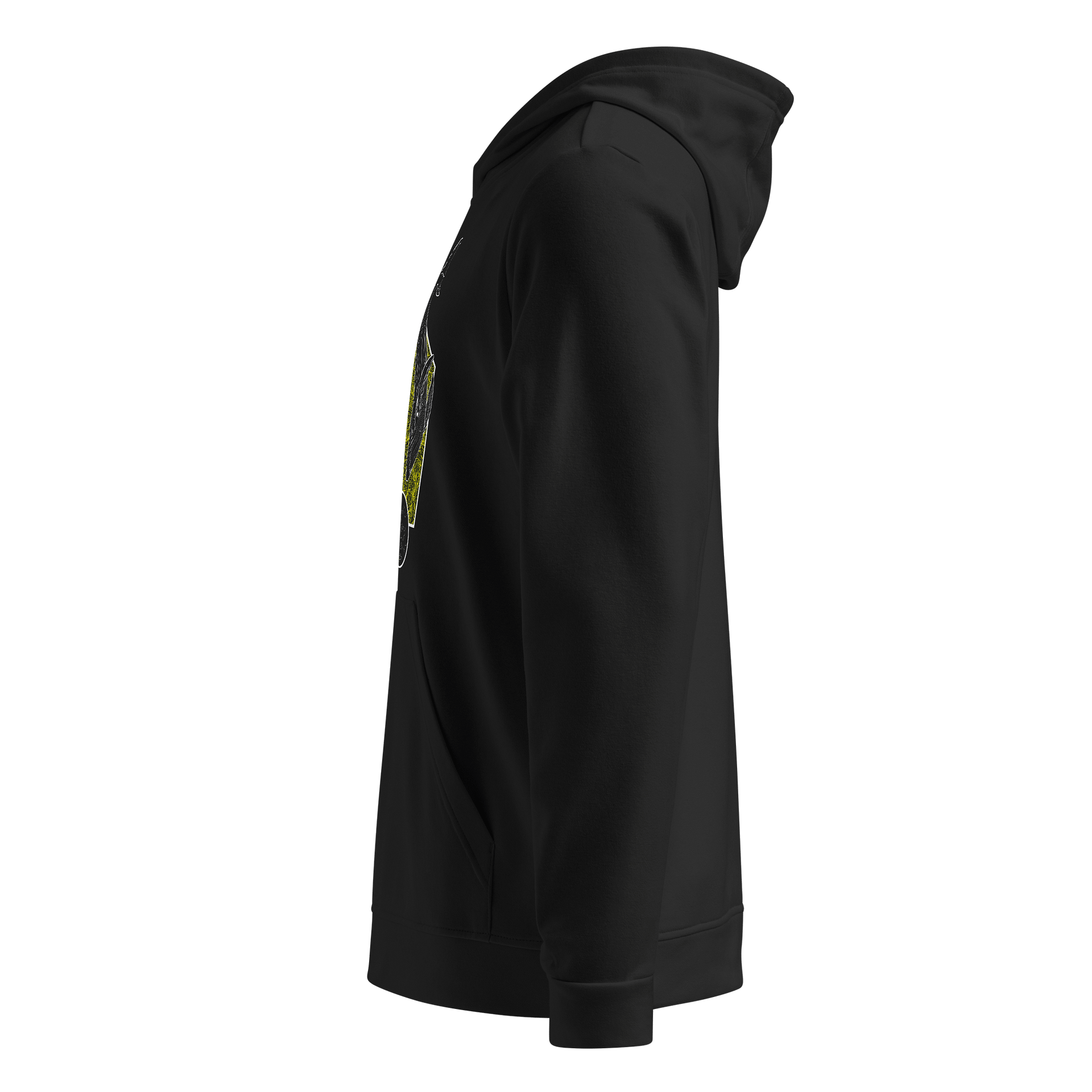 Turtle Swirl Yellow Abstract Print Hoodie product image (3)