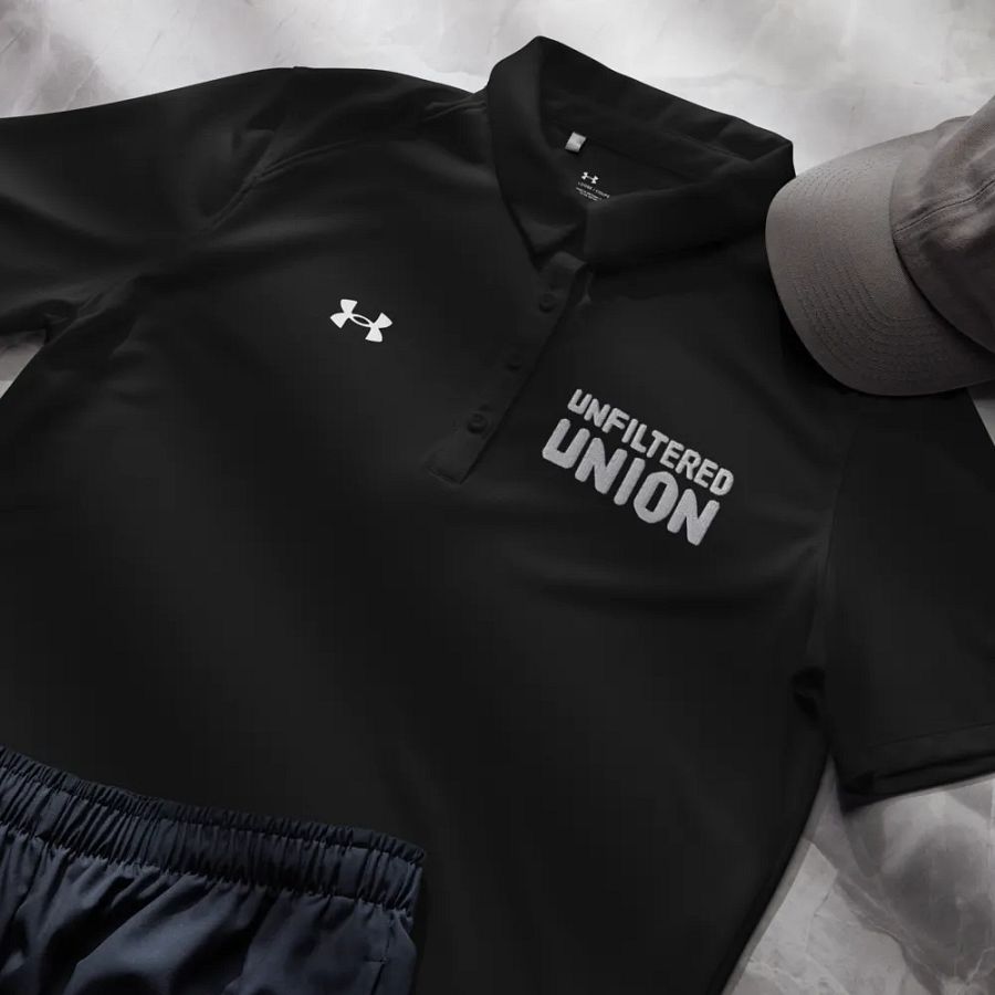 Pixelated Union Women's Polo Shirt product image (11)