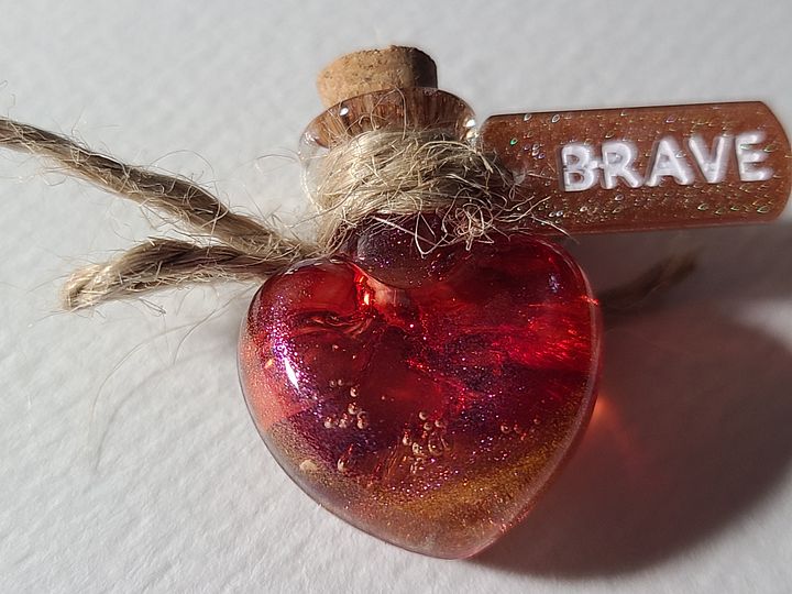 Heart Jar KEYCHAIN #14 - BRAVE product image (1)
