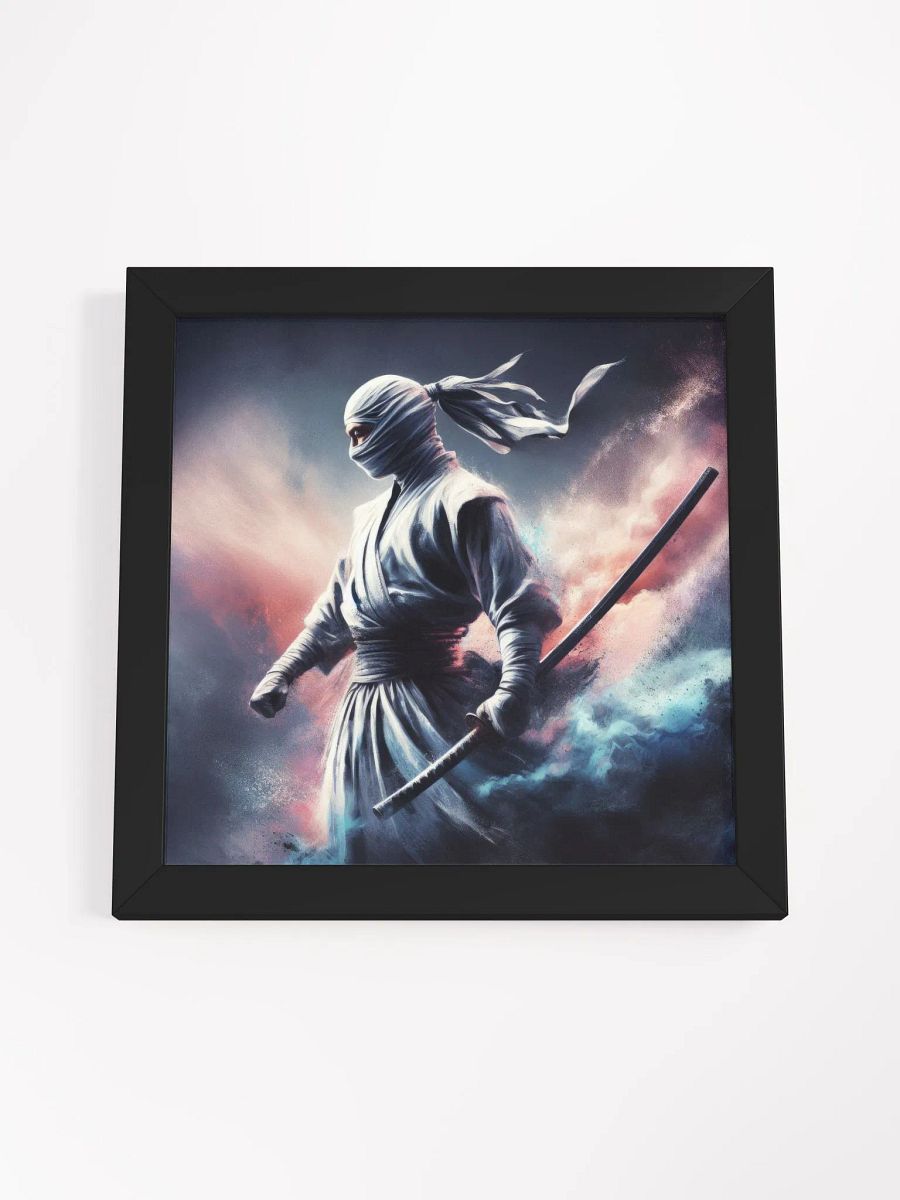 White Ninja Art FRAMED PRINT product image (4)