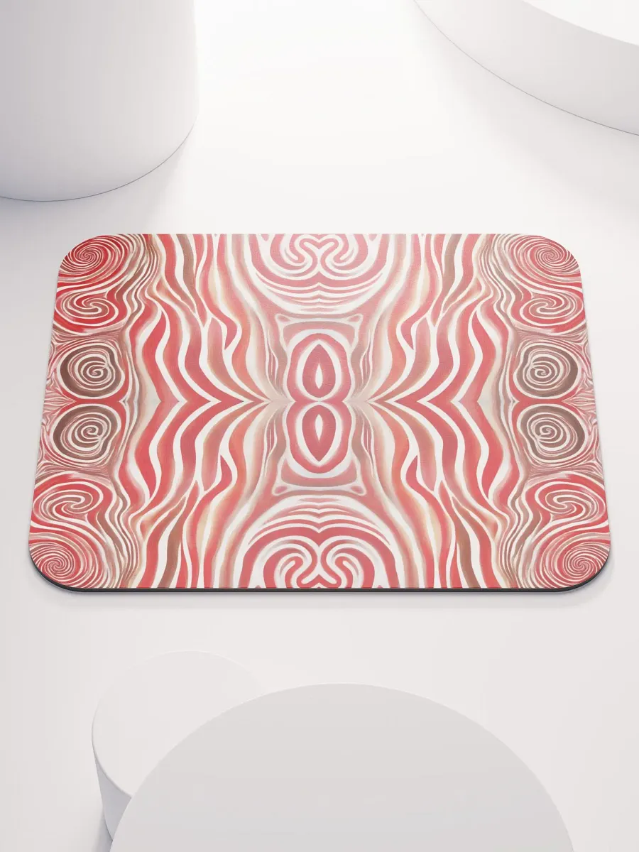 Funky Red Liquid Explosion Tie-Dye Classic Mouse Pad product image (2)