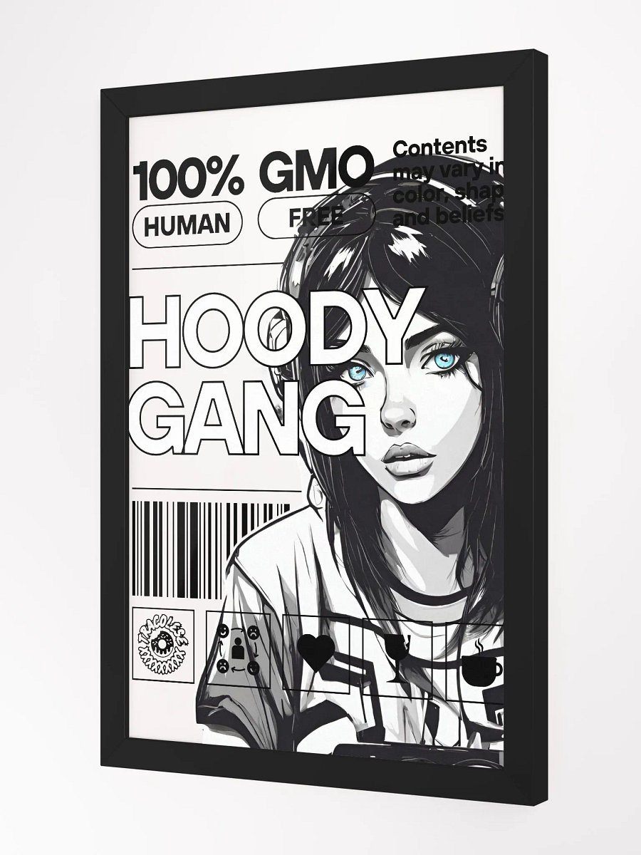 FRAMED HOODY GANG POSTER product image (2)