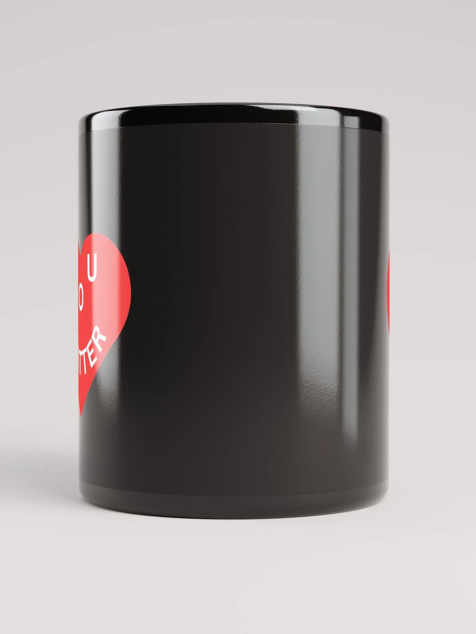 Love - You Matter : - ) Black Mug product image (5)