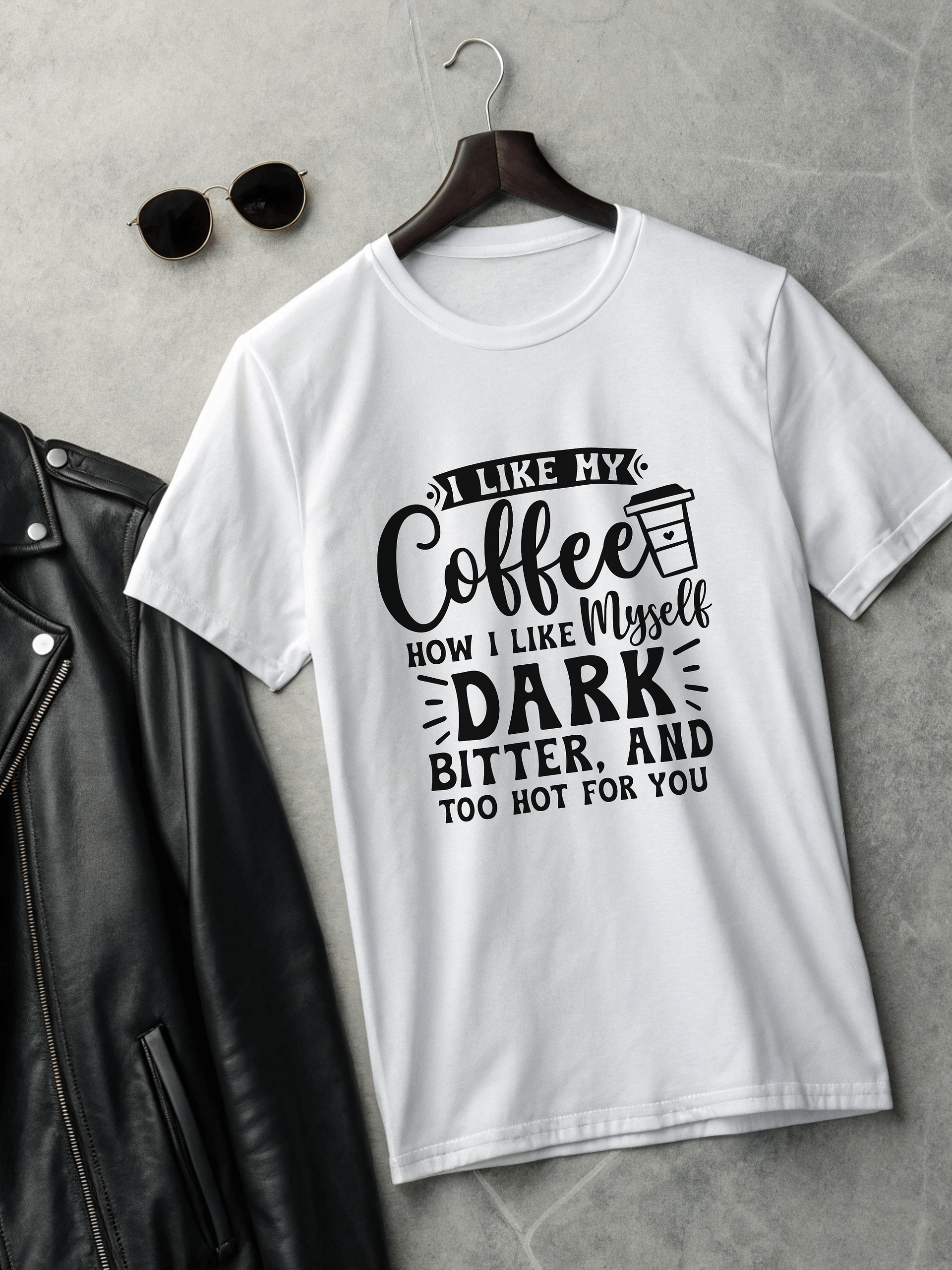 I Like My Coffee How I Like Myself Dark Women White T-Shirt product image (2)