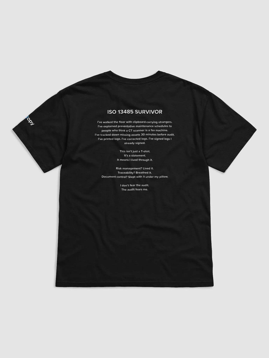 ISO-13485 Survivor Shirt product image (4)