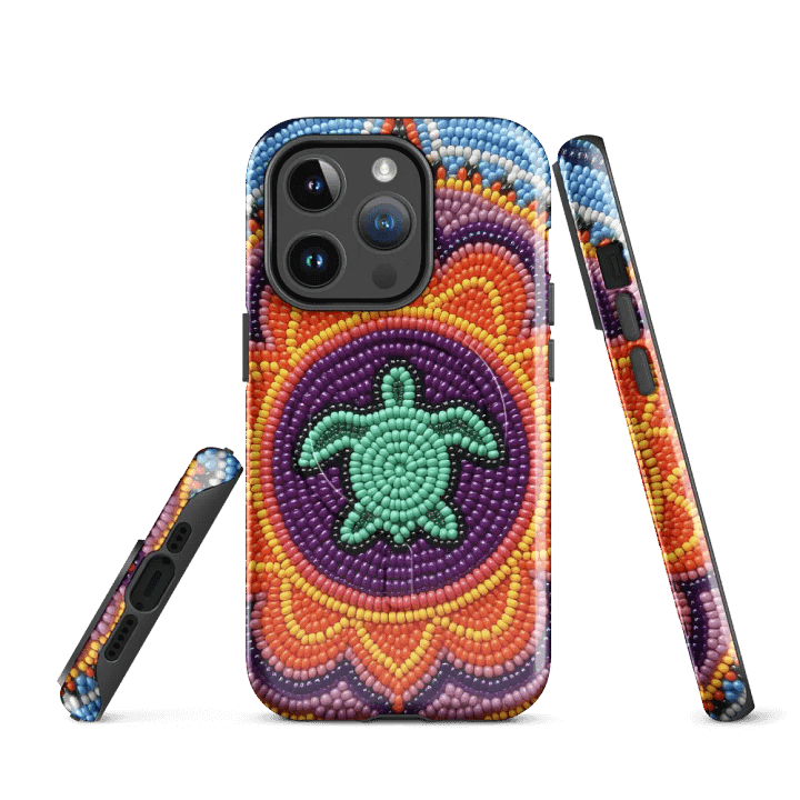 Turtle Mandala Faux-Beaded iPhone® Tough Case product image (3)