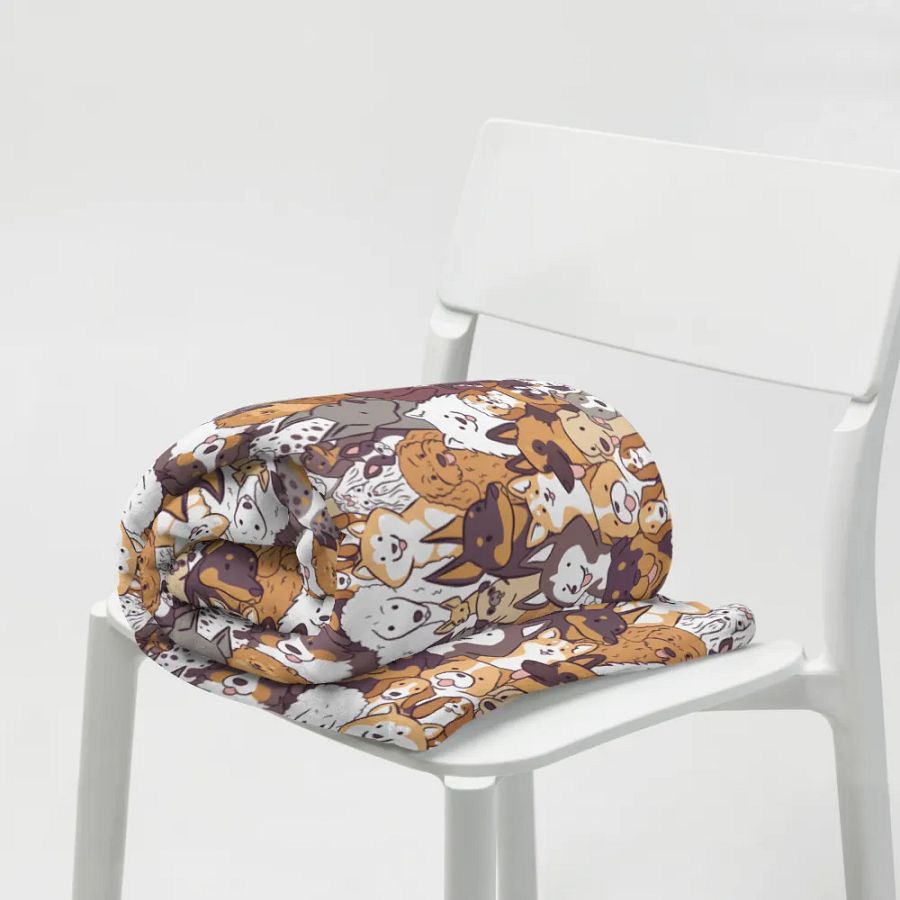 Whimsical Dogs Throw Blanket product image (7)