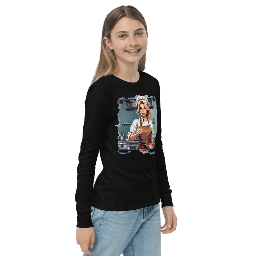 Whisked Delights Chef Youth Long Sleeve T-Shirt product image (4)