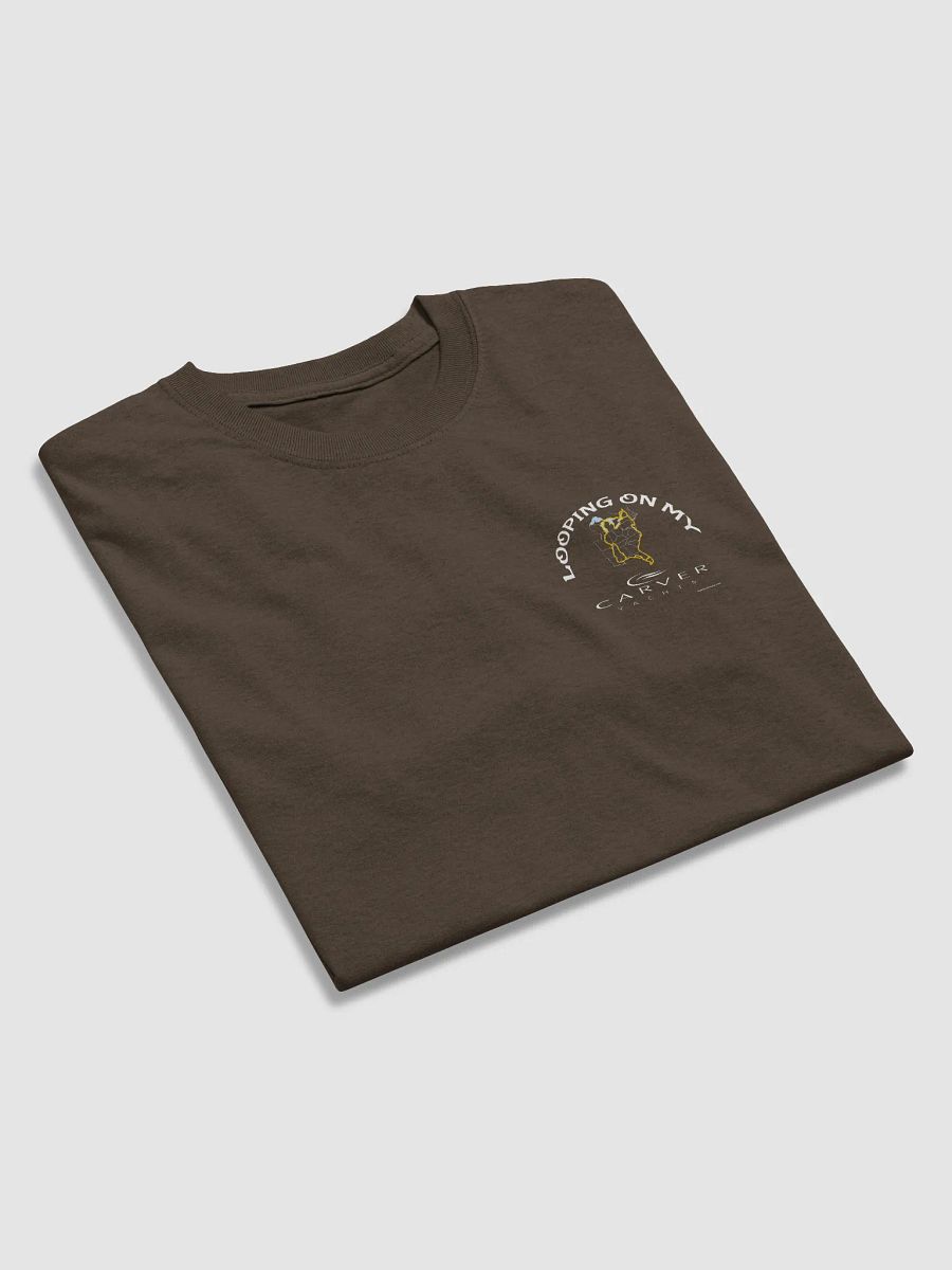 Looping On My Carver - T-Shirt - Dark Shirt w/White Logo product image (4)