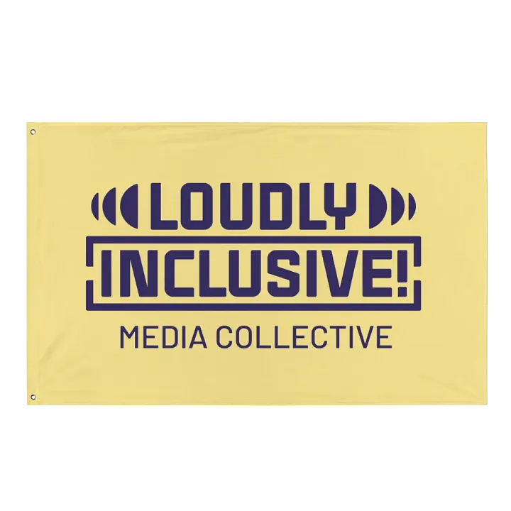 Yellow and Purple Logo Flag product image (1)