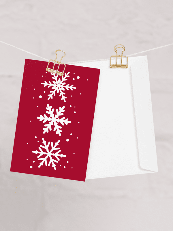 White Snowflakes Greeting Card product image (6)