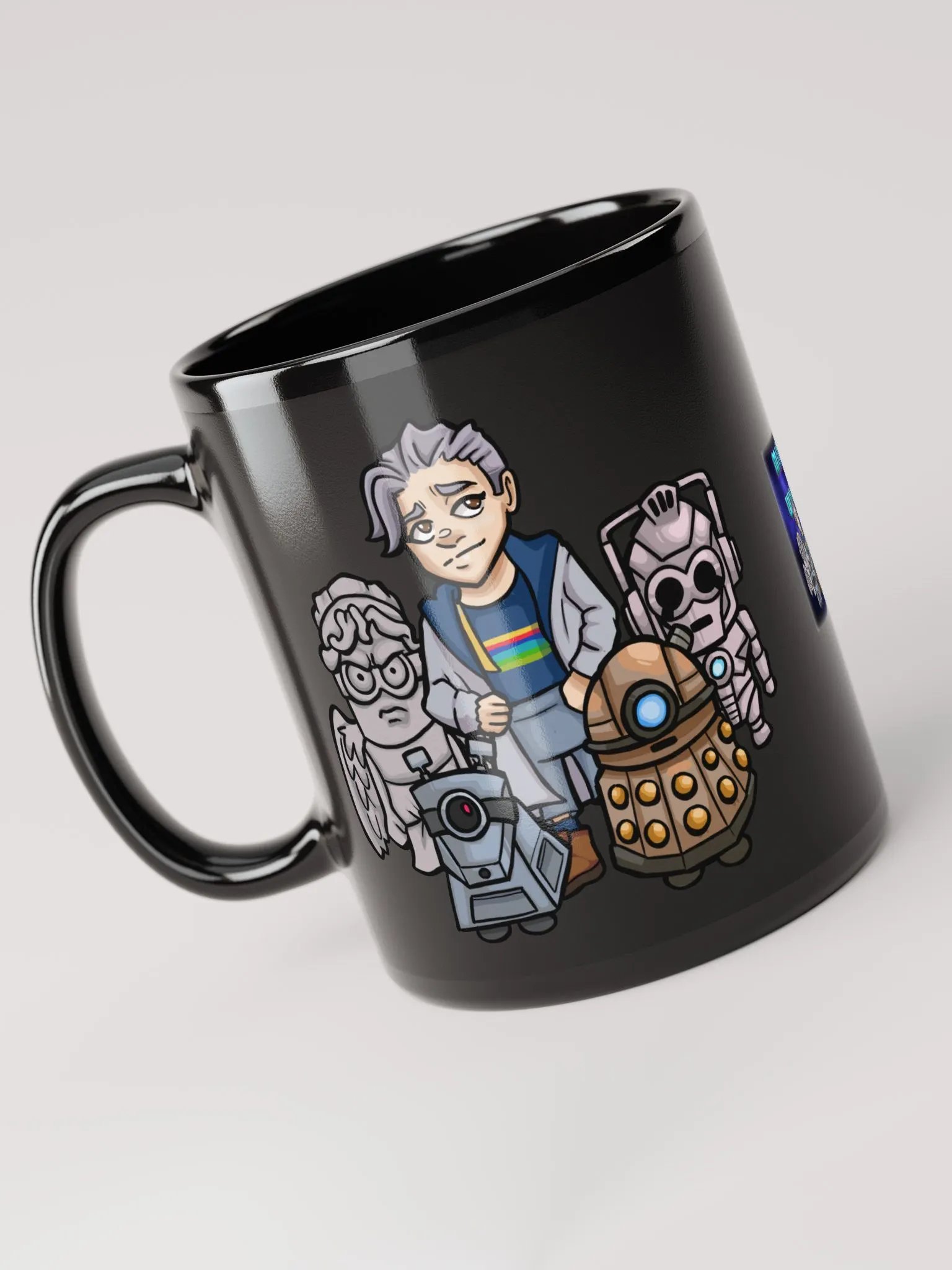 K9 Mini Who Black Glossy Mug product image (6)