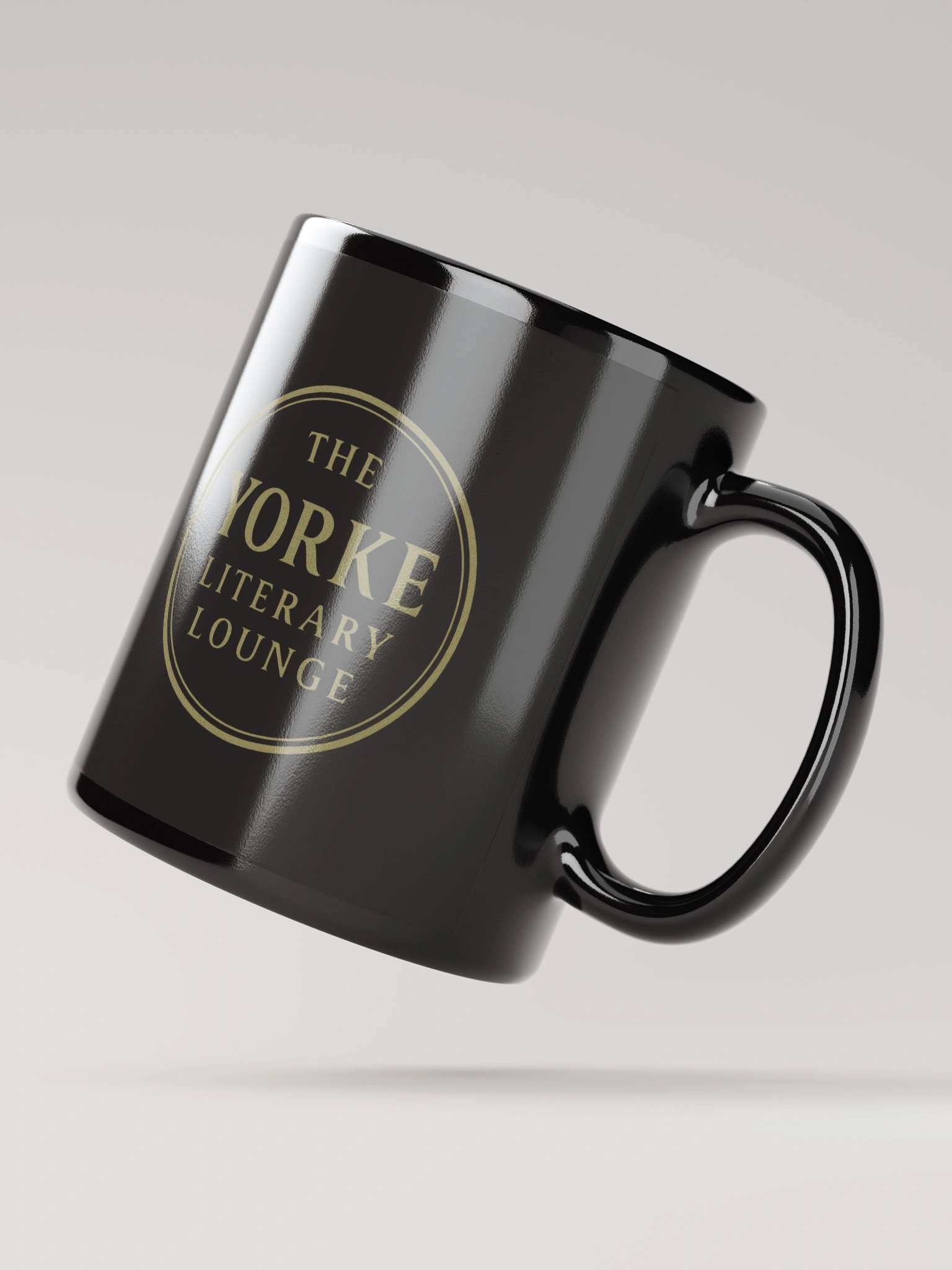 The Yorke Literary Lounge Ceramic Mug Black product image (2)