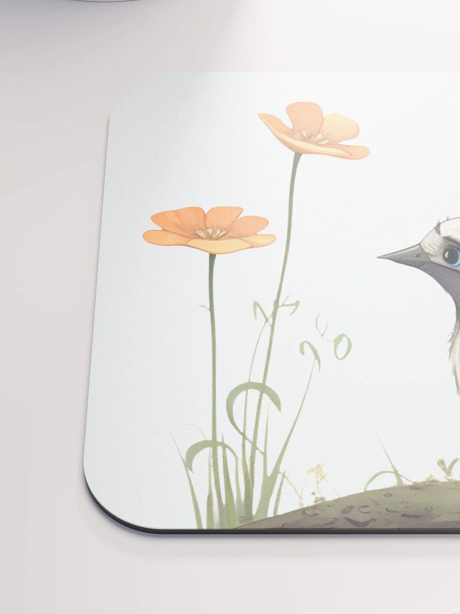 Cute bird surrounded by wildflowers Mouse Pad: Limited Edition product image (6)
