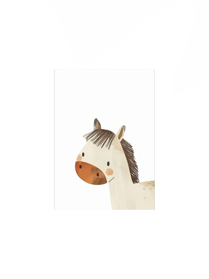 Curious Horse Nursery Wall Print product image (2)