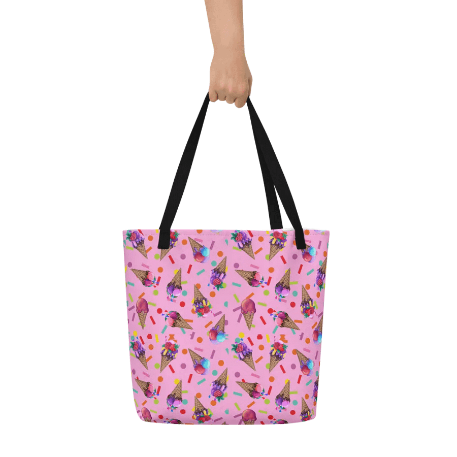 Pink candy delight tote bag for young ladies daughters girls product image (7)
