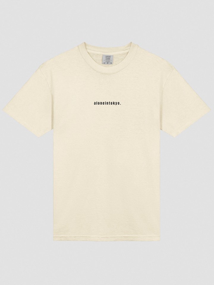 TOKYO BLACK TEXT EMBROIDERED T-SHIRT product image (1)