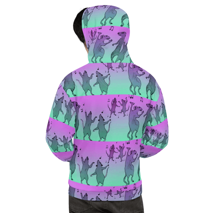 dancing rats (stripey) hoody product image (1)
