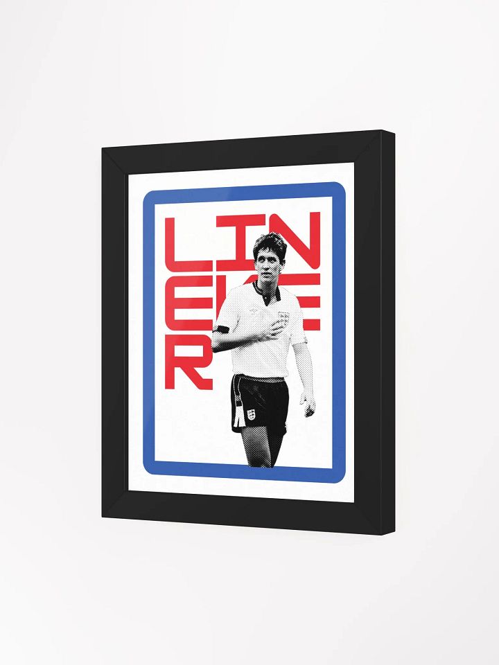 Gary Lineker BW England Name Art Framed Print product image (2)
